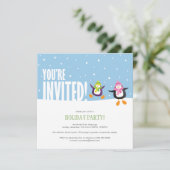 Pingouin fétiche| Invitation Fête des Fêtes (Debout devant)