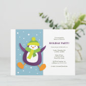 Pingouin fétiche| Invitation Fête des Fêtes (Debout devant)