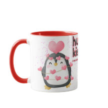 Pingouin Hug & Kiss Coffee Mug