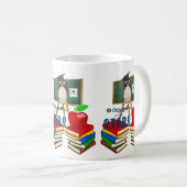 Pingouin Livres Pomme Mug (Devant droit)