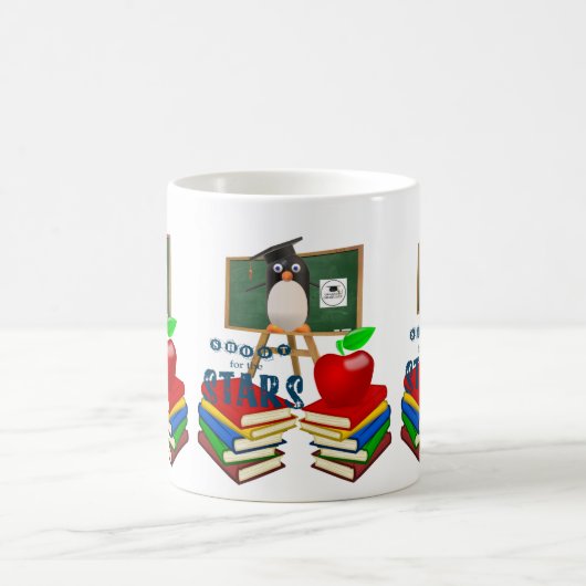 Pingouin Livres Pomme Mug (Centre)