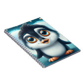 Pingouin mignon avec Carnet Big Eyes (Côté Droit)