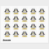 Pingouin mignon dans un Sticker Tux (Feuille)