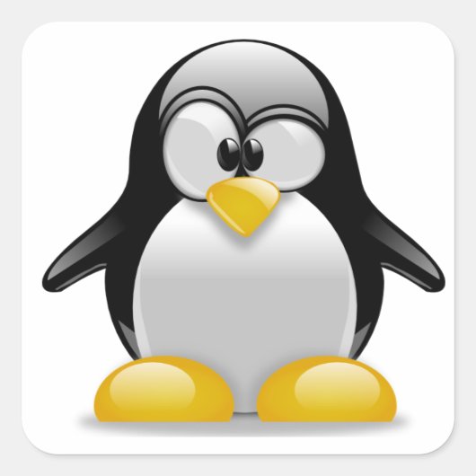 Pingouin mignon dans un Sticker Tux (Devant)