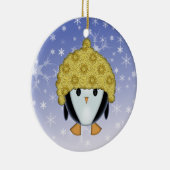 Pingouin mignon en ornement Casquette (Droite)