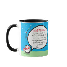 Pingouin mignon Nouvel An Math Problème Citer Mug