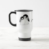 Pingouin Mug de voyage personnalisé (Gauche)