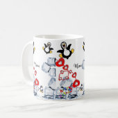 Pingouin Mug Joyeux Anniversaire Mug (Devant gauche)
