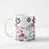 Pingouin Mug Joyeux Anniversaire Mug (Gauche)