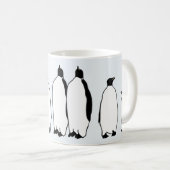 Pingouin Oiseau de neige Mug de café d'hiver (Devant droit)