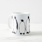 Pingouin Oiseau de neige Mug de café d'hiver (Devant gauche)