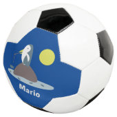 Pingouin Pêche Monogramme Nom Bal de Football (3/4)