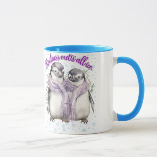 Pingouin père et son Mug "Kindness+Melt+All+I (Droite)