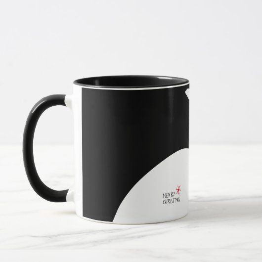 Pingouin personnalisable Mug de Noël (Gauche)