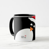 Pingouin personnalisable Mug de Noël (Devant gauche)