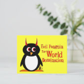 Pingouin pour carte postale World Domination (Debout devant)