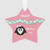 Pingouin rose de Noël (devant)