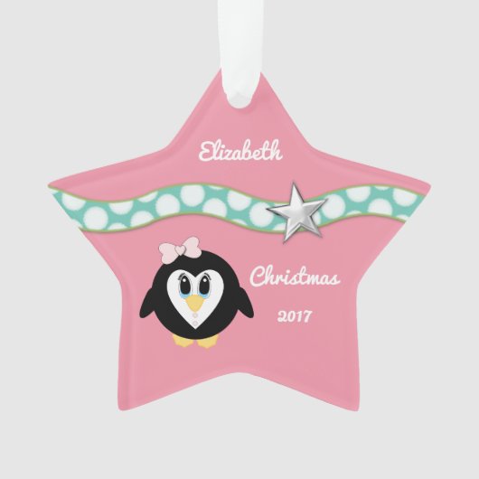 Pingouin rose de Noël (devant)