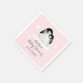 Pingouin rose serviettes en papier (Coin)