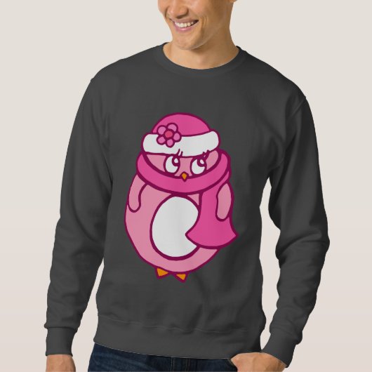 Pingouin rose Sweatshirt (Devant)