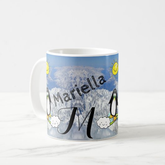 Pingouin Ski Sun Mug (Devant gauche)