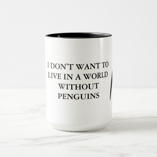 Pingouin Support Coffee Mug (Combo Mug, 15 oz) (Centre)