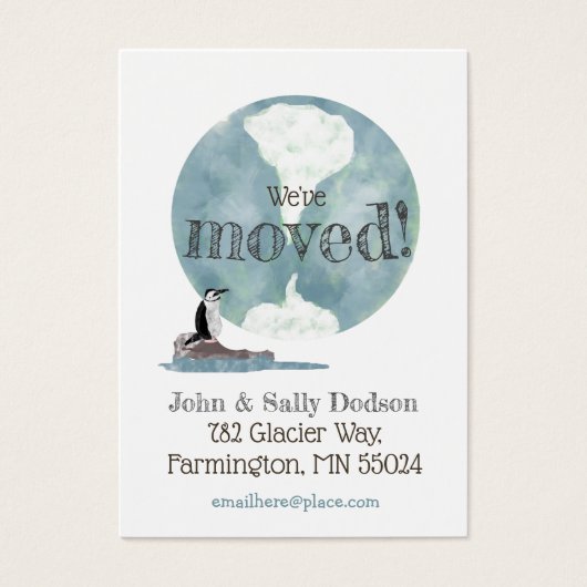 Pingouin Terre Nouvelle adresse Insérer (Devant)