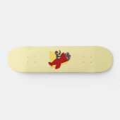 Pingouin volant dessin animé skateboard (Horz)