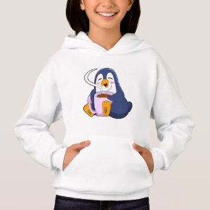 Pingouin with Cup of Coffee