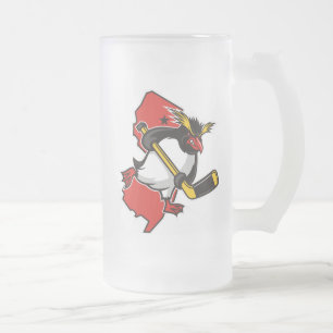 Pingouins 16oz du Jersey. Tasse givrée