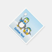 Pingouins à neige serviettes en papier (Coin)