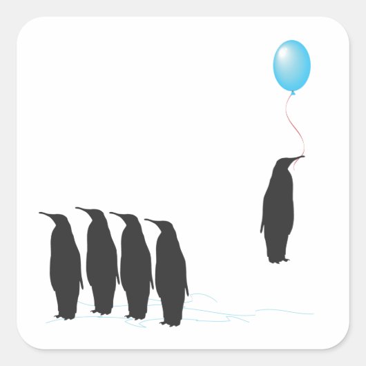 Pingouins avec stickers ballon (Devant)