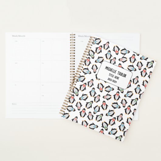 Pingouins Cadeaux Gentils Enfants Ami Carnet P (Devant avec enveloppe)
