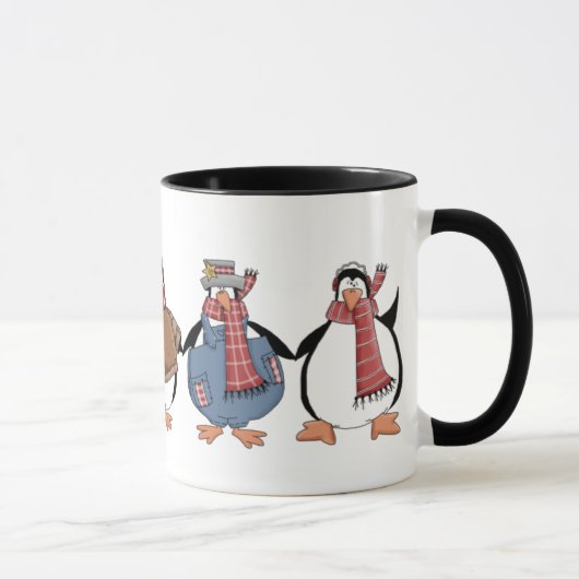 Pingouins Christmas Mug (Droite)