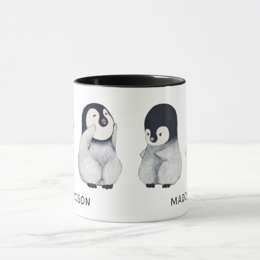 Pingouins Cut Mug Personnalisé (Centre)