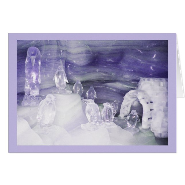 Pingouins dans la glace (Devant horizontal)