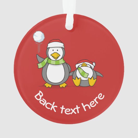 Pingouins de Noël (dos)