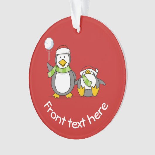 Pingouins de Noël (devant)