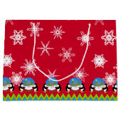 Pingouins et Snowglobes, Sac cadeau de Noël (Devant)