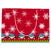 Pingouins et Snowglobes, Sac cadeau de Noël (Dos)