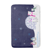 Pingouins et tapis de bain d'ours blancs (Devant (Vertical))