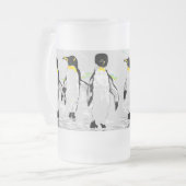 Pingouins givrés en verre de bière Mug (Devant gauche)