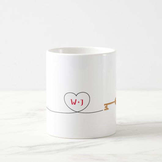 Pingouins mignons Customisés Mug de café (Centre)