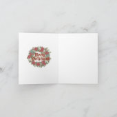 Pingouins Noël Fun. carte de Noël (Intérieur)