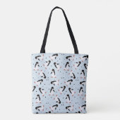 Pingouins sur tout le Sac fourre-tout d'impression (Dos)