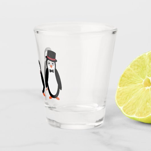 Pingouins - verre à liqueur (Droite)