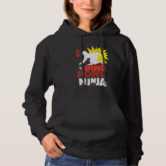Pingpong Ninja-tafeltennis Hoodie