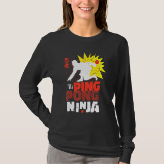 Pingpong Ninja-tafeltennis T-shirt
