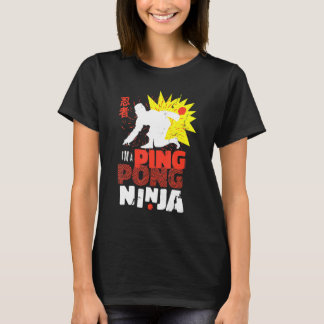 Pingpong Ninja-tafeltennis T-shirt