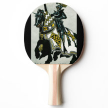 Pingpong Paddle Knight On Horseback